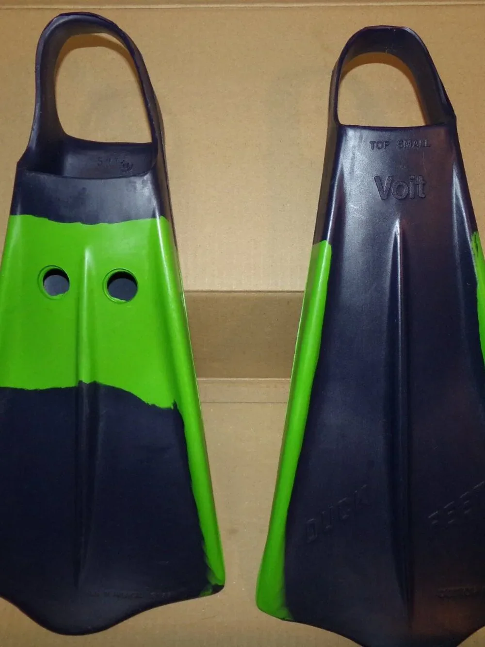Voit Swim Fins Blue Legendary Swim Fin Design, Unisex, Dual-Density Rubber S 5-7